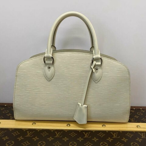 LV 白銀EPI水波紋手提包 35*21*12 98新配件塵袋