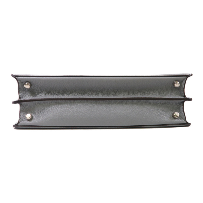 FENDI 牛皮皮革Peekaboo I See U Medium銀扣手挽肩背兩用袋-3