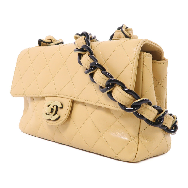 CHANEL 羊皮皮革Chain Shoulder鏈帶肩背袋-2