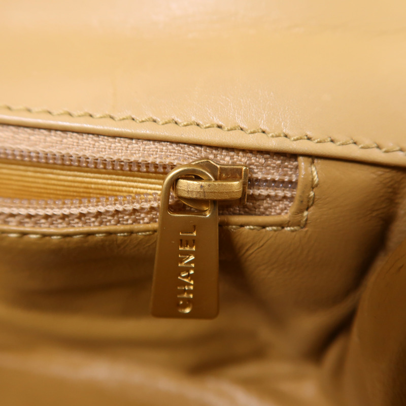 CHANEL 羊皮皮革Chain Shoulder鏈帶肩背袋-15