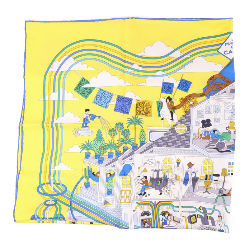 HERMES 絲質Scarf絲巾-1