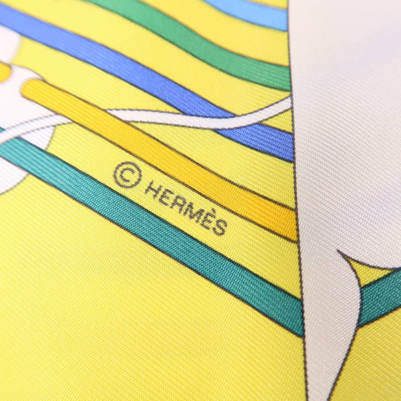 HERMES 絲質Scarf絲巾-5