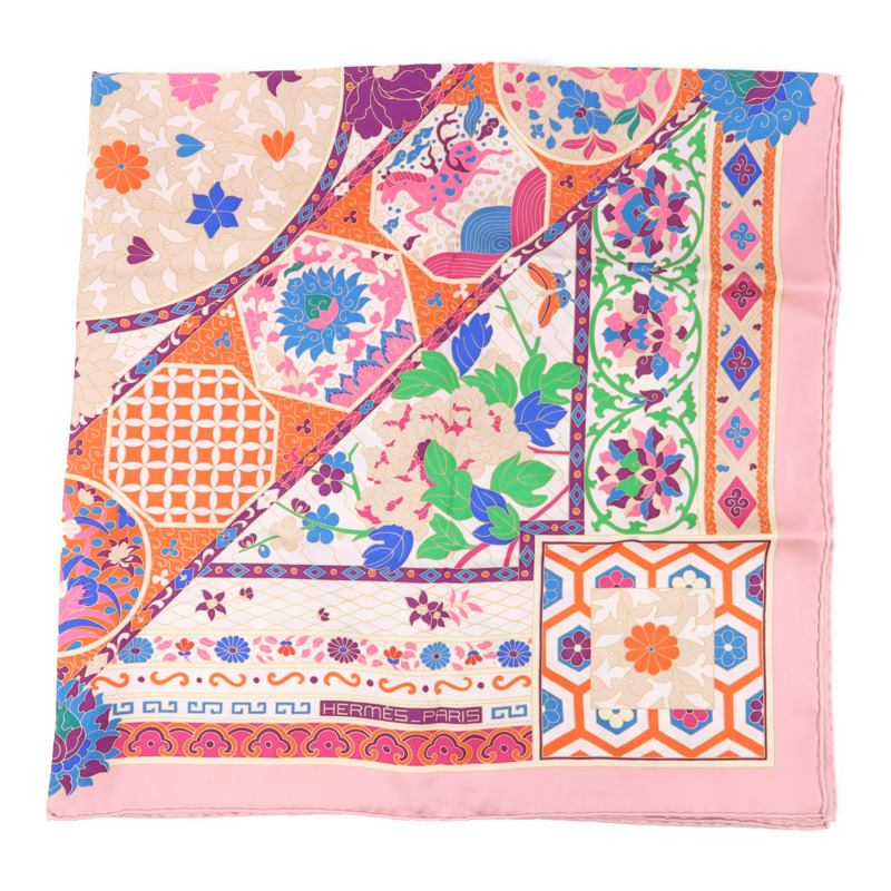 HERMES 絲質Scarf絲巾-4