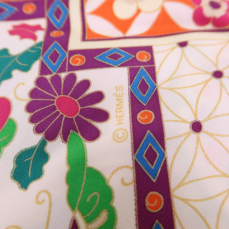 HERMES 絲質Scarf絲巾-5