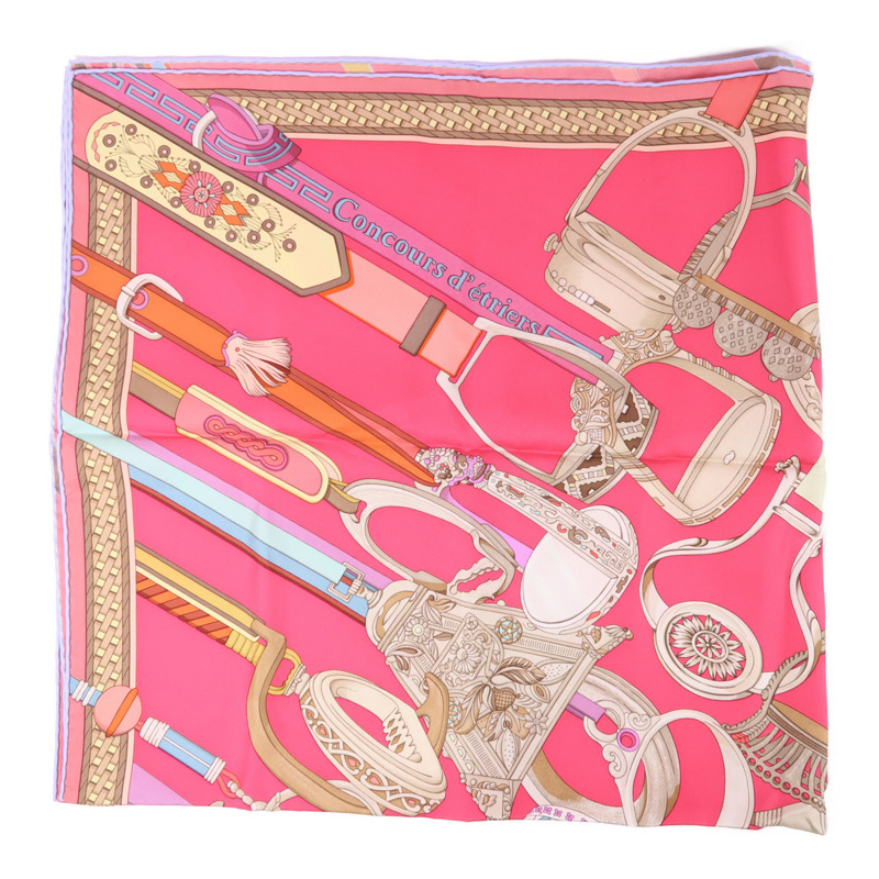 HERMES 絲質Scarf絲巾-1