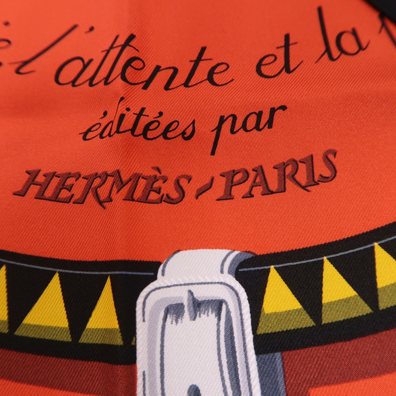 HERMES 絲質Scarf絲巾-5