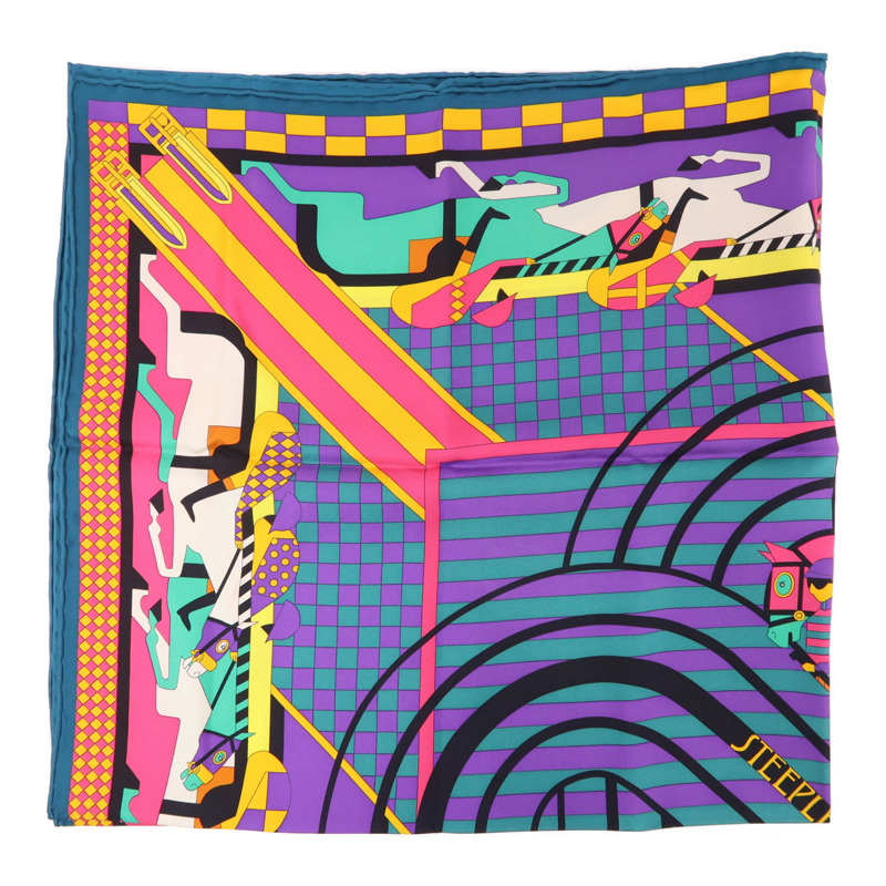 HERMES 絲質Scarf絲巾-1