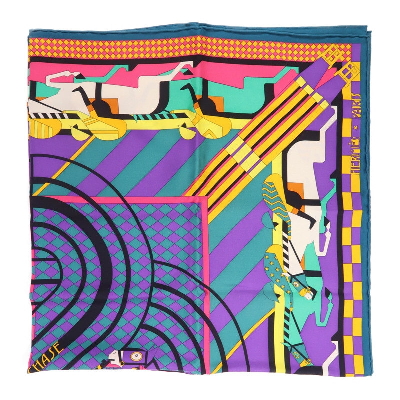 HERMES 絲質Scarf絲巾-4