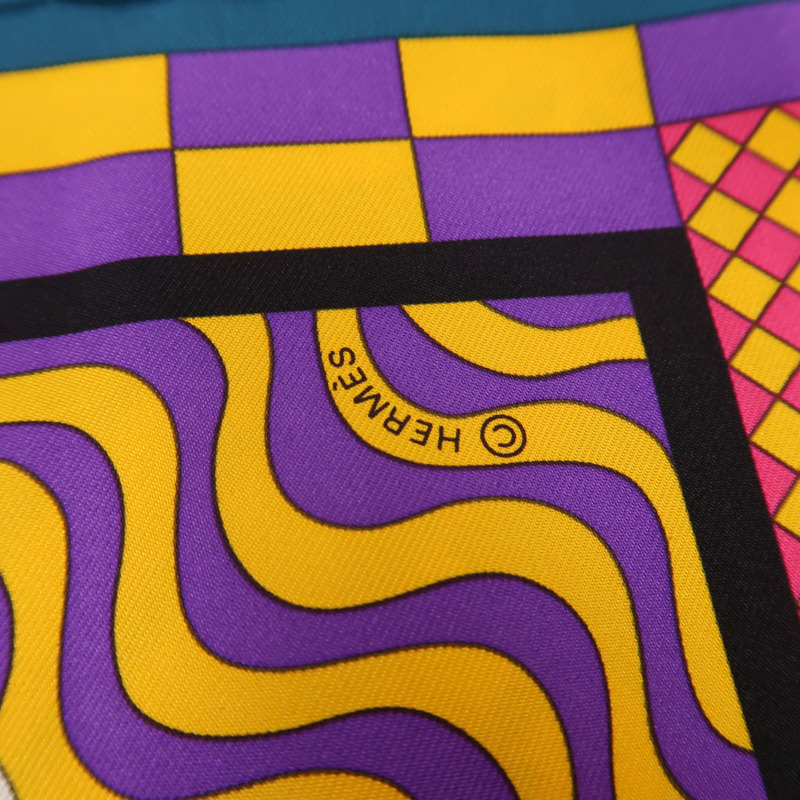 HERMES 絲質Scarf絲巾-5