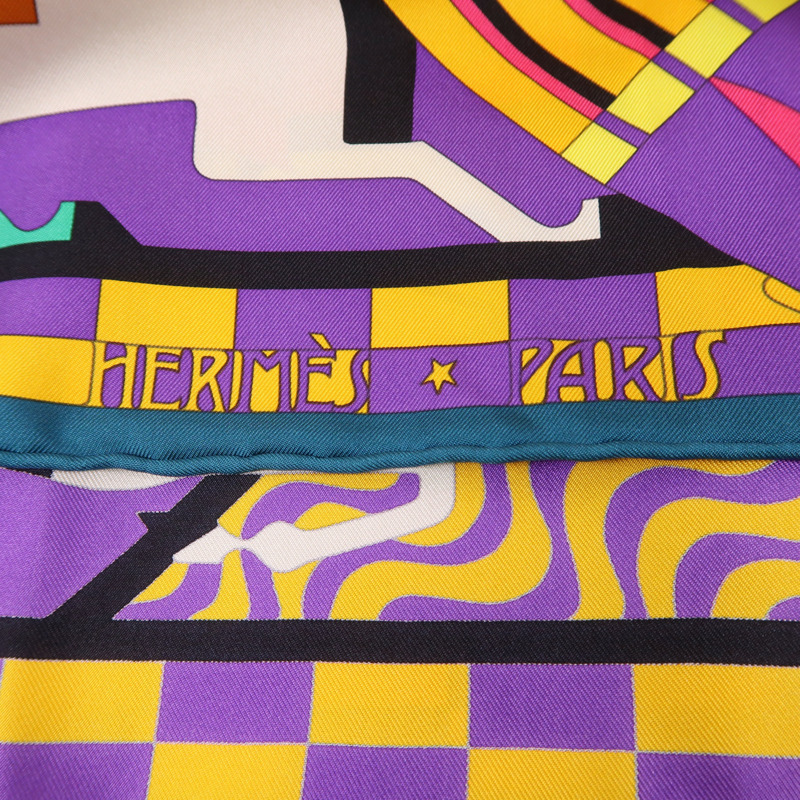 HERMES 絲質Scarf絲巾-6