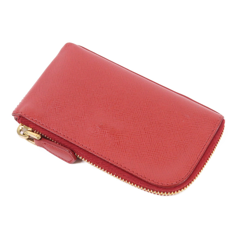 PRADA 皮革Coin Case金扣零錢包-3