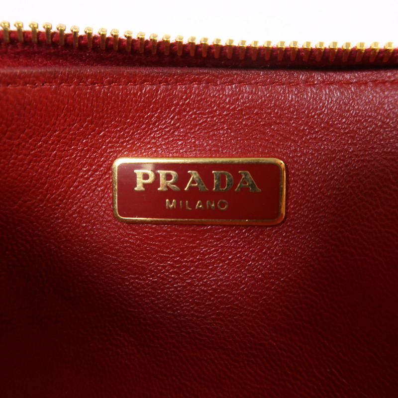 PRADA 皮革Coin Case金扣零錢包-5