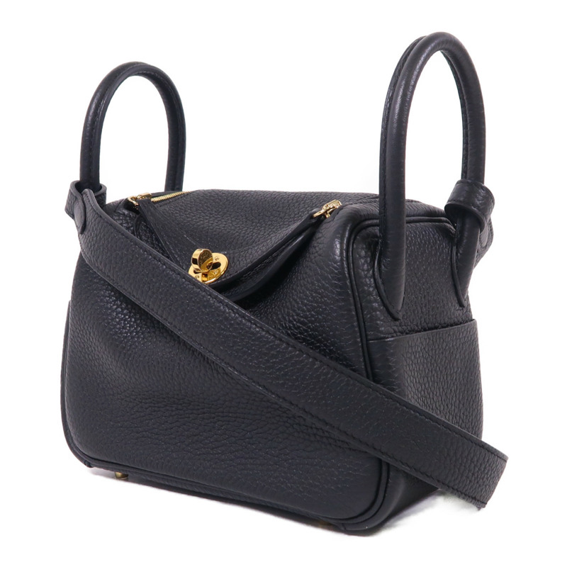 HERMES Mini Lindy金扣手挽肩背兩用袋-2