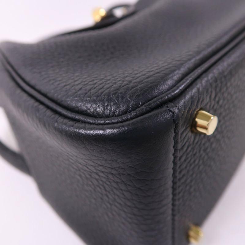 HERMES Mini Lindy金扣手挽肩背兩用袋-13