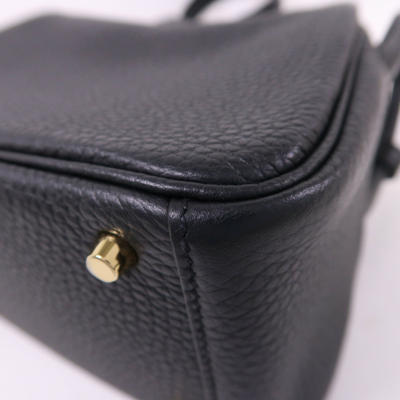 HERMES Mini Lindy金扣手挽肩背兩用袋-14