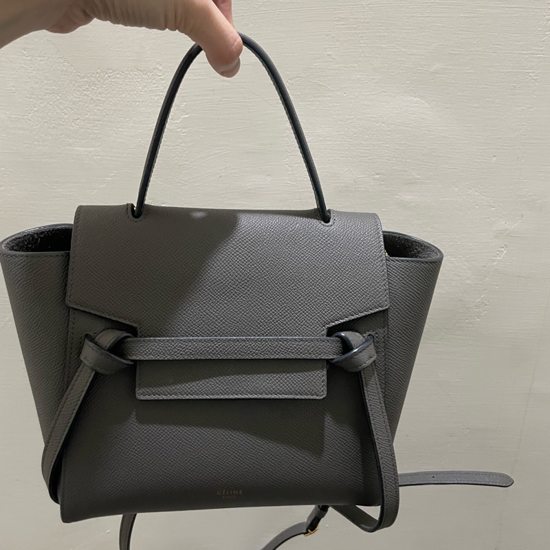 Celine Nano Belt鯰魚包 灰-0