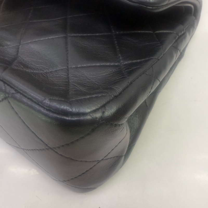 Vintage Chanel Classic Flap Bag 黑色菱格紋手袋-8