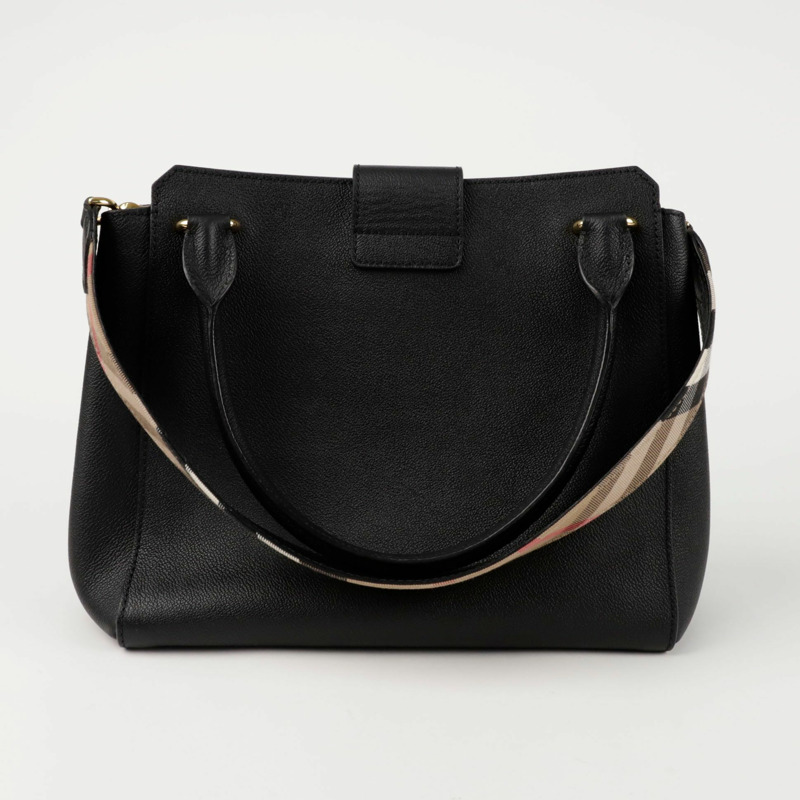 BURBERRY 粒面中型手提單肩包 4029022-4