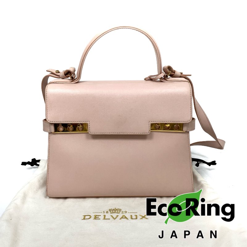 △ Delvaux 德爾沃 Tempete MM Pink Calfskin 2Way Bag 粉紅色小牛皮兩用袋 -257021557-0