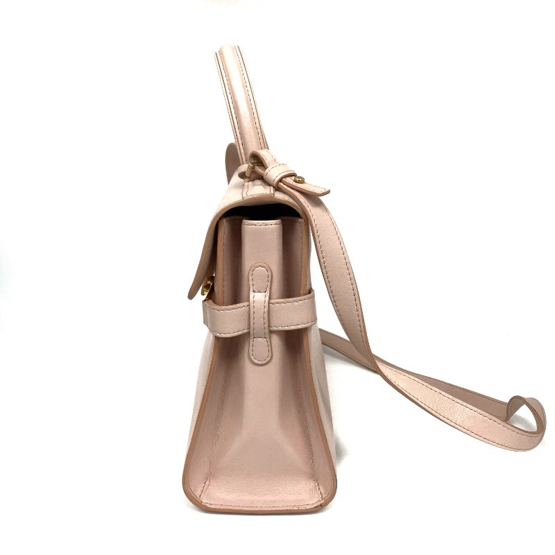 △ Delvaux 德爾沃 Tempete MM Pink Calfskin 2Way Bag 粉紅色小牛皮兩用袋 -257021557-3
