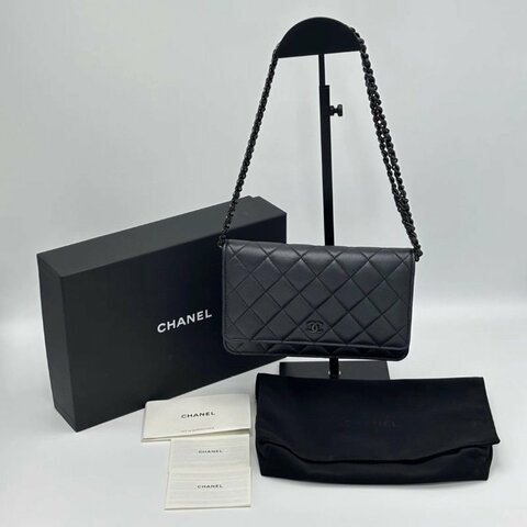 CHANEL 23B SoBlack Woc 19*12*4 99新配件盒子塵袋