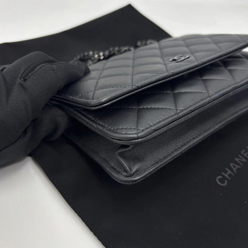 CHANEL 23B SoBlack Woc 19*12*4 99新配件盒子塵袋-2