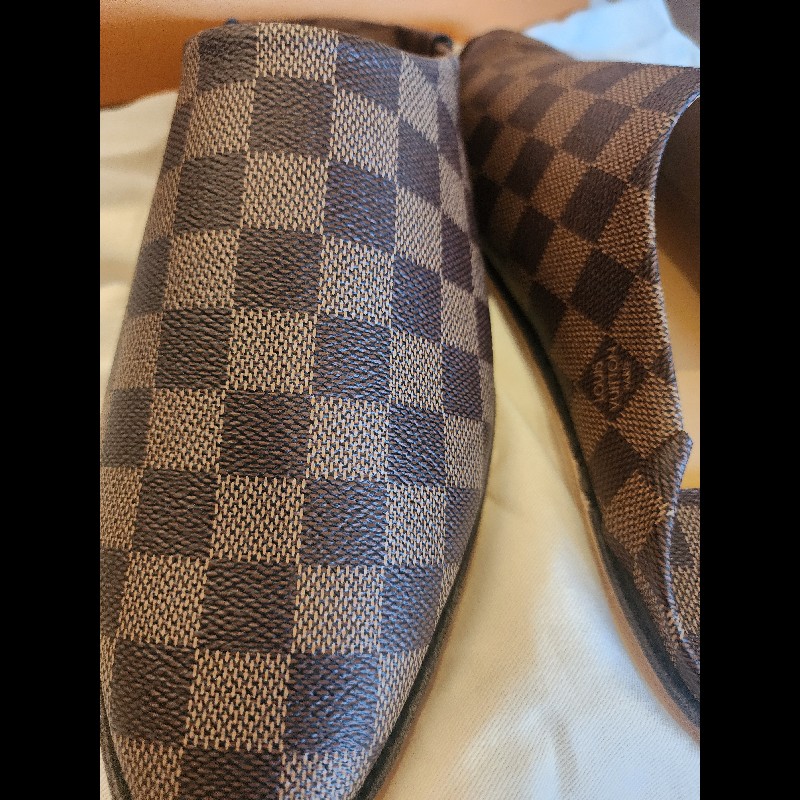 LV經典棋盤拖鞋／穆勒鞋-2