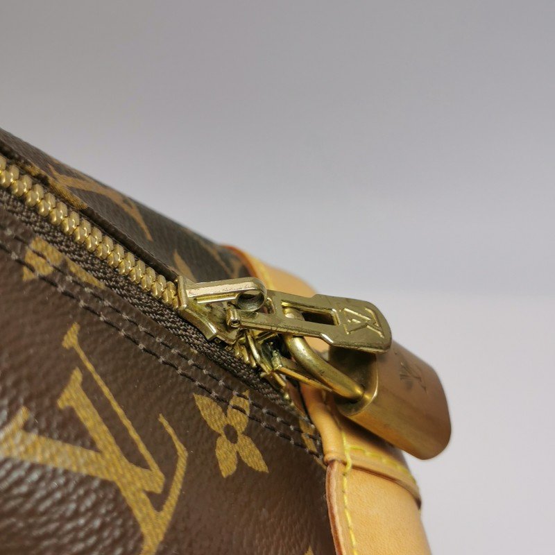 Louis Vuitton (LV) Alma 小號 植鞣革Monogram印花貝殼包手提包-8