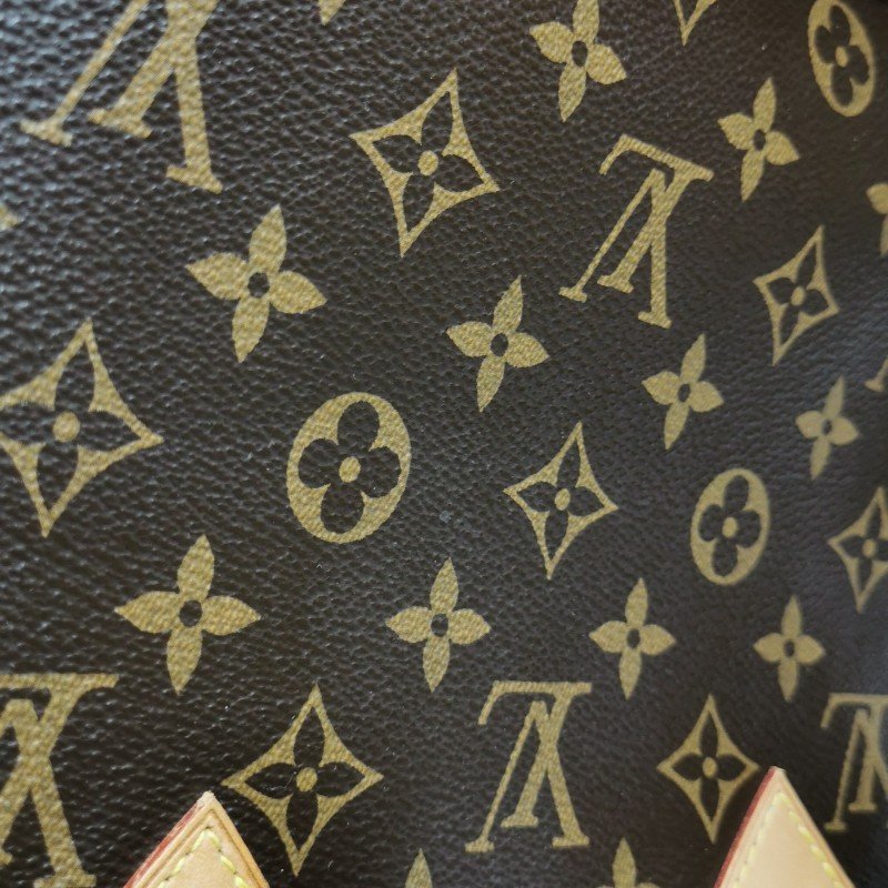 Louis Vuitton (LV) Alma 小號 植鞣革Monogram印花貝殼包手提包-14