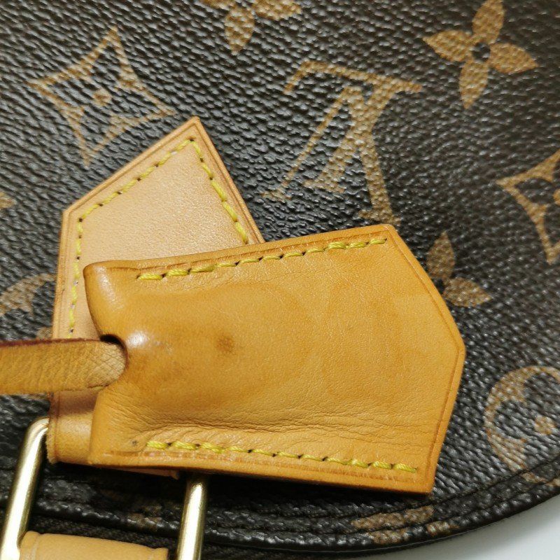 Louis Vuitton (LV) Alma 小號 植鞣革Monogram印花貝殼包手提包-18