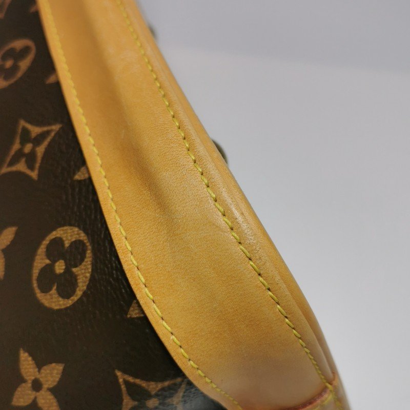 Louis Vuitton (LV) Alma 小號 植鞣革Monogram印花貝殼包手提包-19