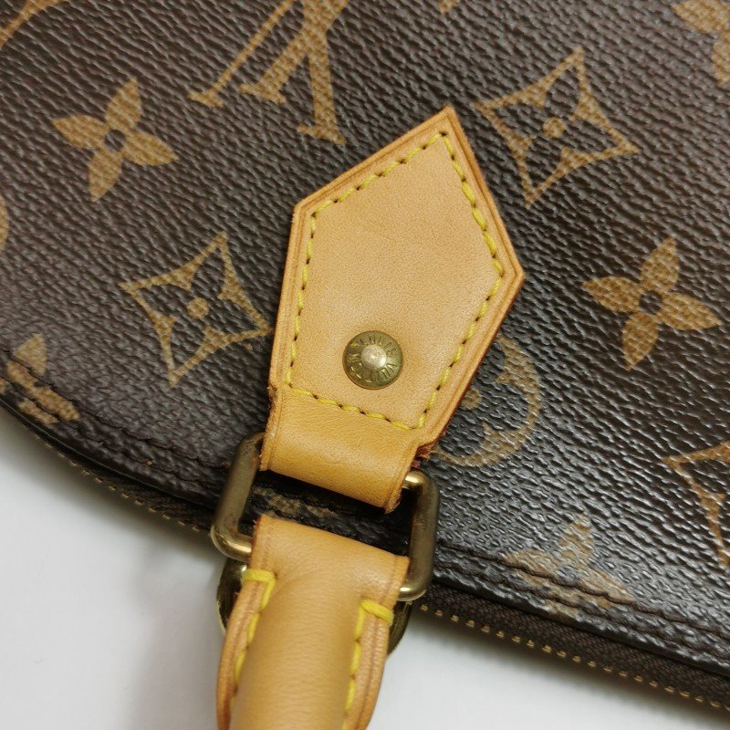 Louis Vuitton (LV) Alma 小號 植鞣革Monogram印花貝殼包手提包-21