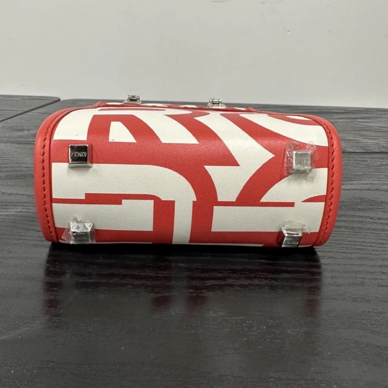 FENDI Sunshine 紅白限定mini琴譜 13*17*5.5 全新閒置配件塵袋-3