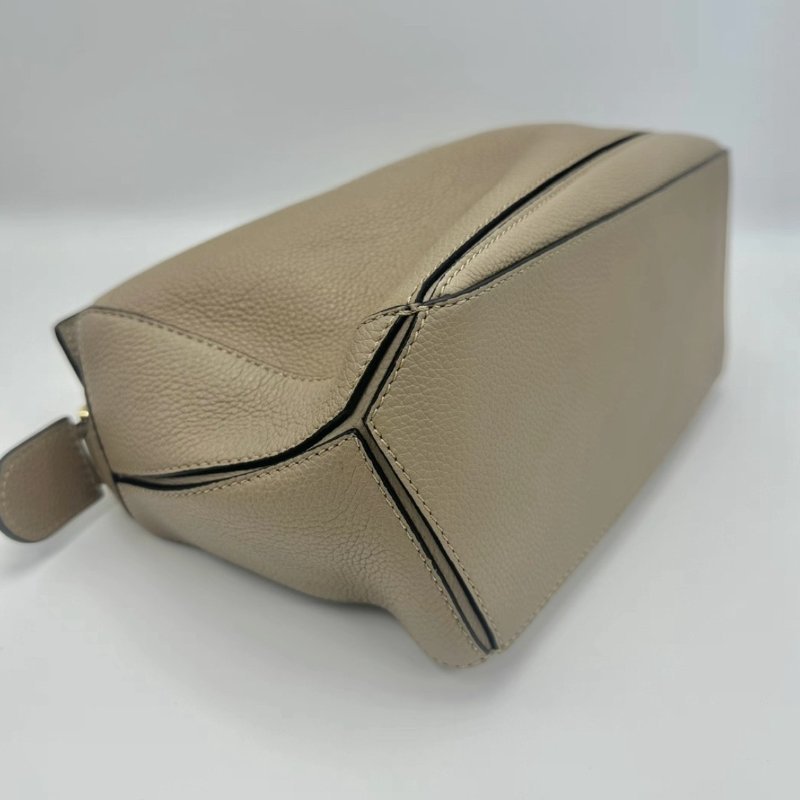 LOEWE 沙色小號拼圖手提肩背斜背包 25*15*10 99新配件塵袋購證-2