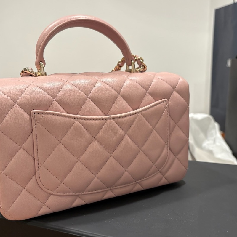 Chanel 24P CF mini with handle - dusty pink, cf20-12