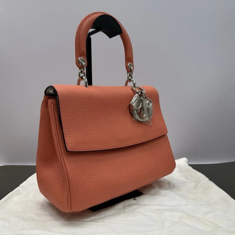 Dior bedior系列荔枝紋肩背斜背手提包27*12*20 98新配件塵袋保卡-1