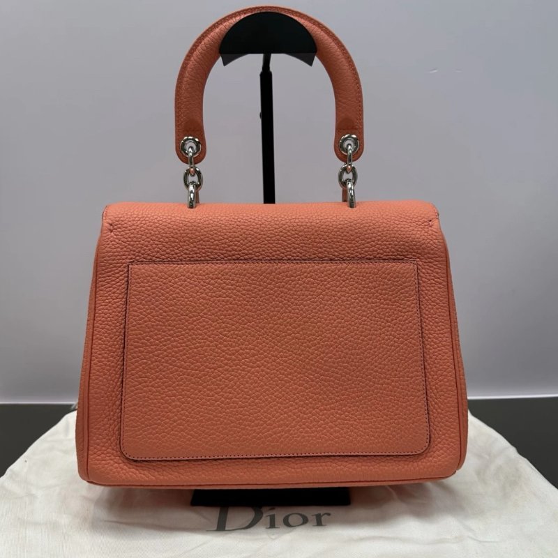 Dior bedior系列荔枝紋肩背斜背手提包27*12*20 98新配件塵袋保卡-5