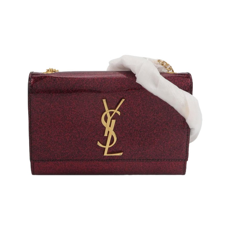 Saint Laurent Kate 凱特包 小號 漆皮亮片YSL標誌斜挎包單肩包-0