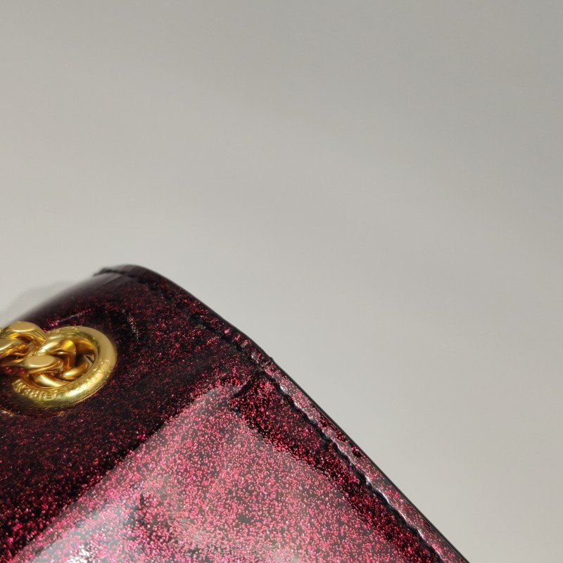 Saint Laurent Kate 凱特包 小號 漆皮亮片YSL標誌斜挎包單肩包-15