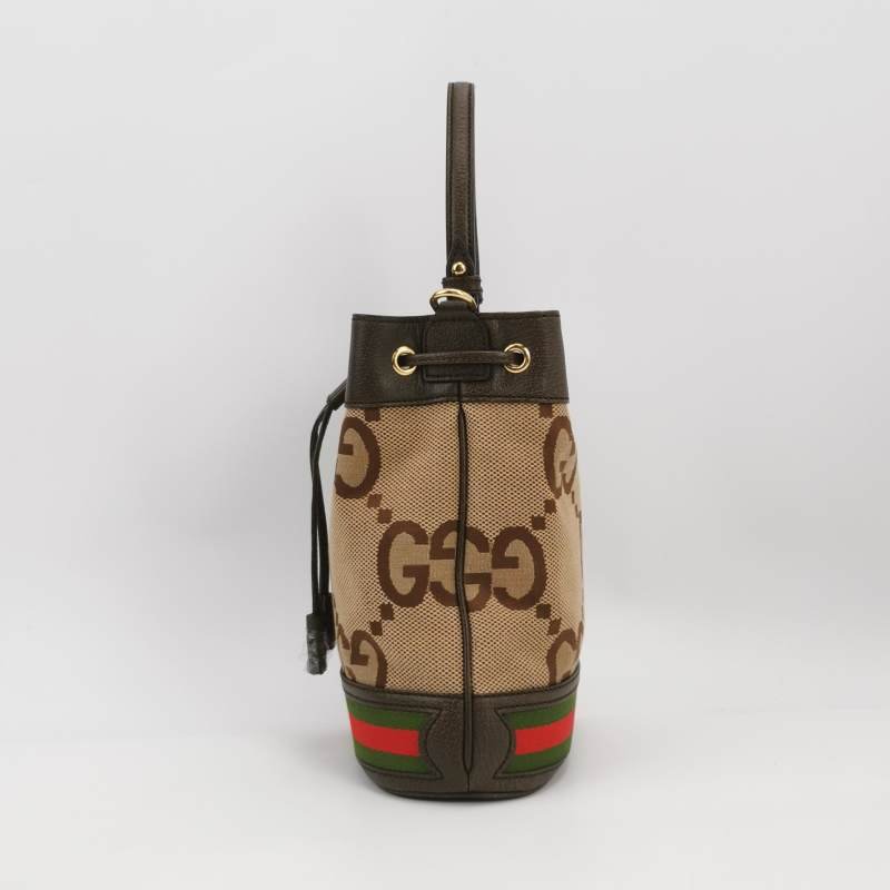 Gucci Ophidia 小號 牛皮帆布條紋雙G斜挎包單肩包-2