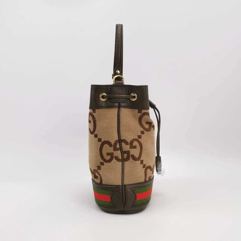 Gucci Ophidia 小號 牛皮帆布條紋雙G斜挎包單肩包-3