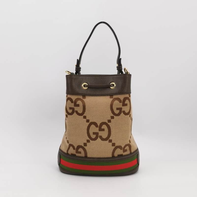Gucci Ophidia 小號 牛皮帆布條紋雙G斜挎包單肩包-4