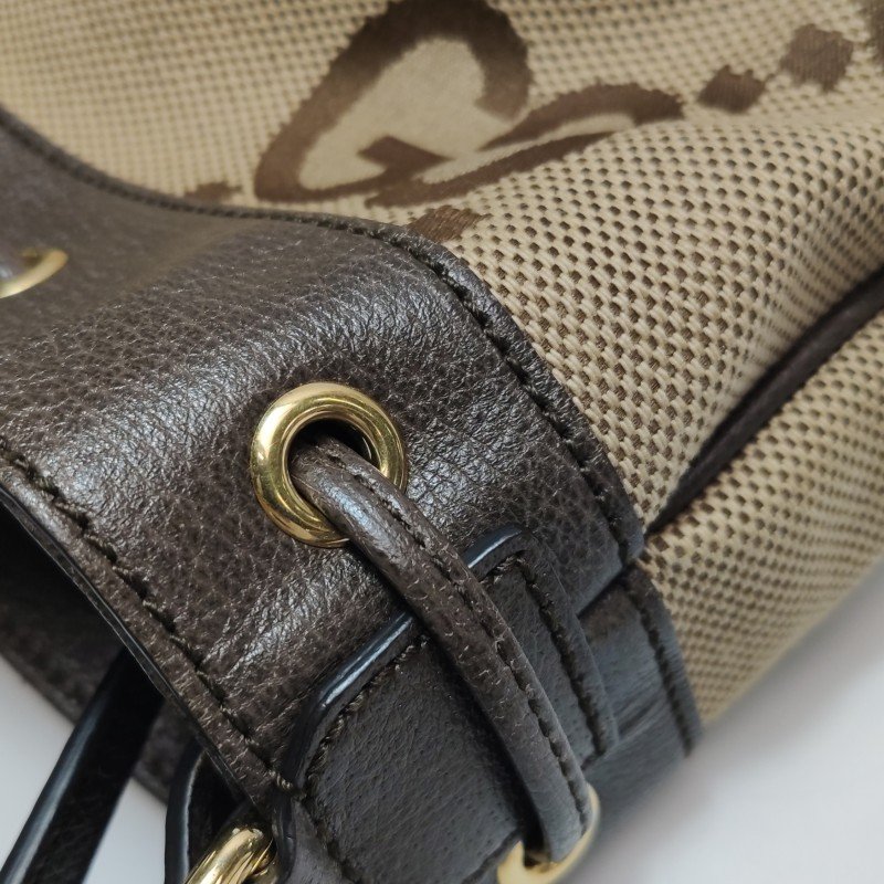 Gucci Ophidia 小號 牛皮帆布條紋雙G斜挎包單肩包-16