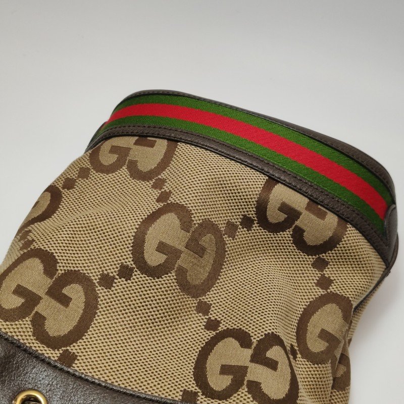 Gucci Ophidia 小號 牛皮帆布條紋雙G斜挎包單肩包-22