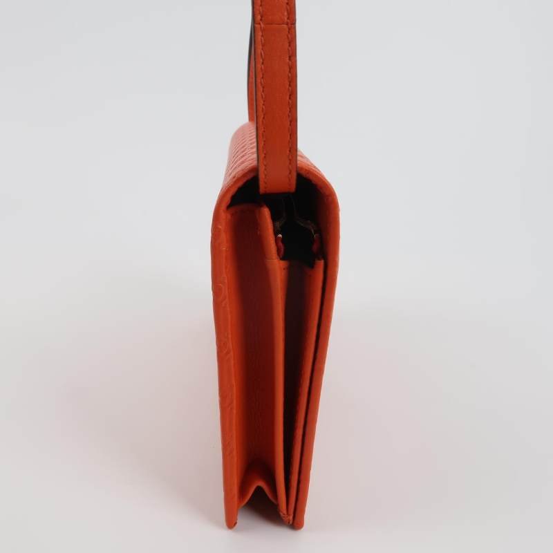 Gucci 牛皮純色壓紋老花皮標logo斜挎包單肩包 9.8新-3