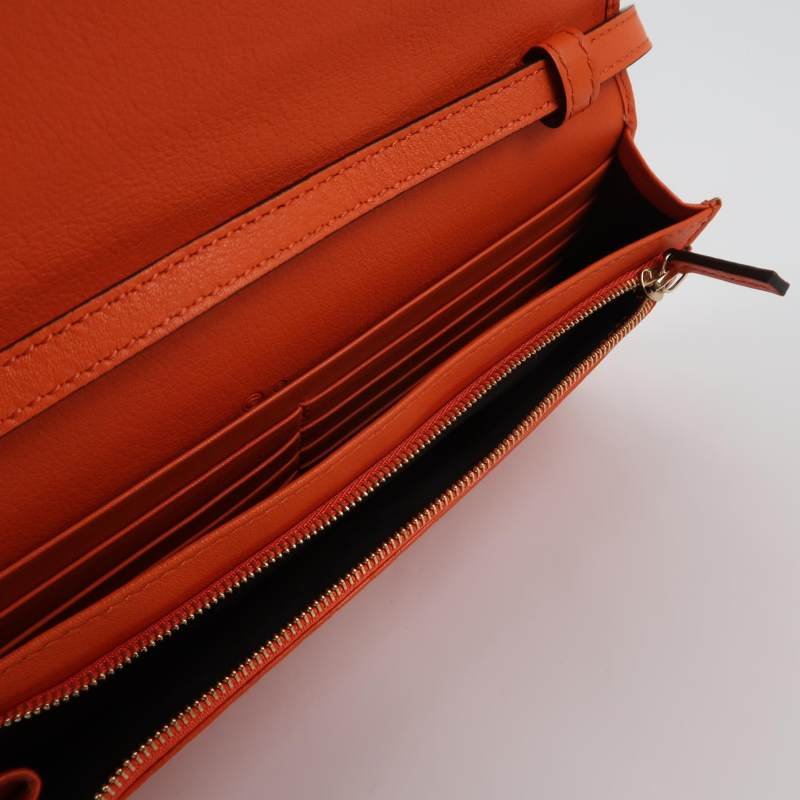 Gucci 牛皮純色壓紋老花皮標logo斜挎包單肩包 9.8新-6