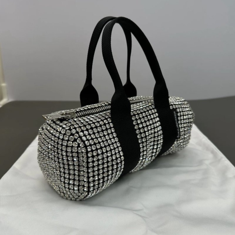 Alexander Wang cruiser帆布水鑽手提包22*14*10 98新配件塵袋-1
