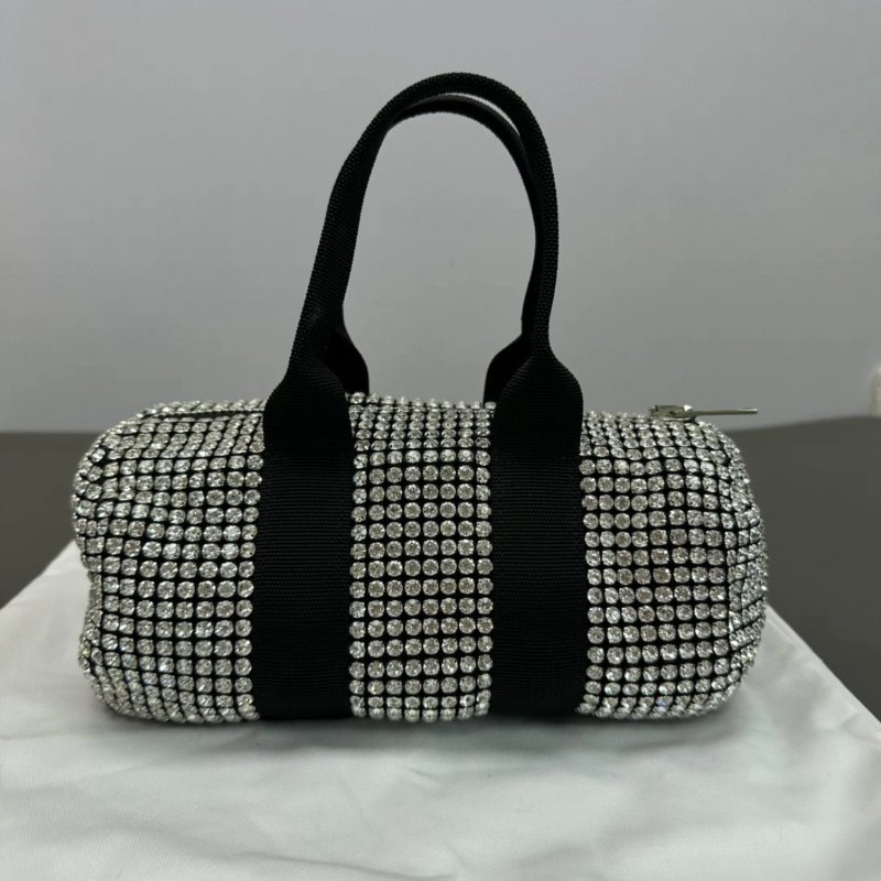 Alexander Wang cruiser帆布水鑽手提包22*14*10 98新配件塵袋-5
