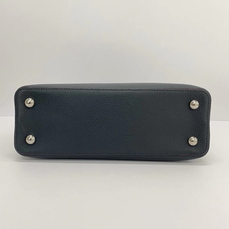 LV 黑色銀扣 Capucines中號手提肩背包31*20*11 98新配件塵袋-3