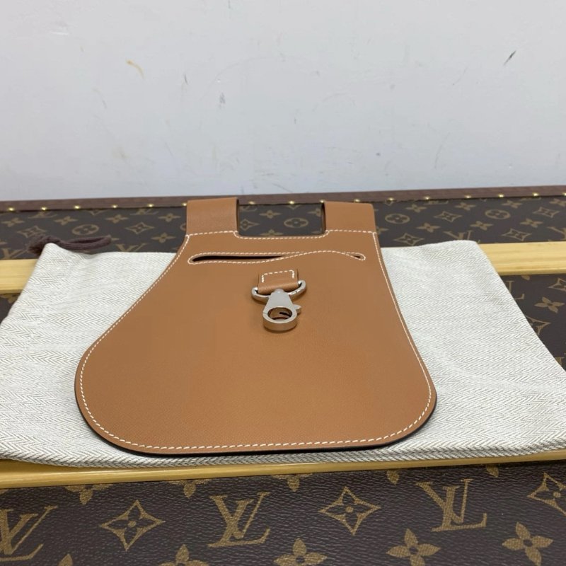 HERMES 金棕銀OKellyMove24Kelly剪刀腰包 110*2.4 99新配件塵袋盒子-3